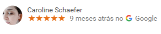 Caroline Schaefer - Google Reviews acompanhe as avaliações dos nossos clientes através do Google Reviews.